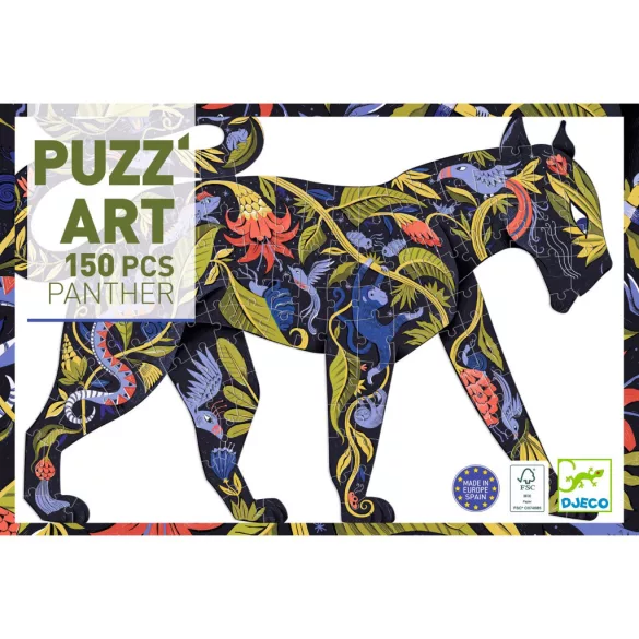 Djeco Umelecké puzzle, Čierna pantera, 150 dielov