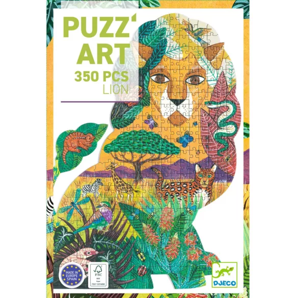 Djeco Umelecké puzzle Lev 350 dielov - Lion