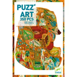 Djeco Umelecké puzzle Medvede 350 dielov - Bears