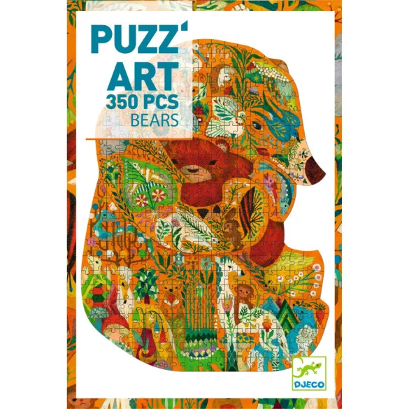 Djeco Umelecké puzzle Medvede 350 dielov - Bears
