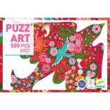 Djeco Umelecké puzzle Vták 500 dielov - Bird