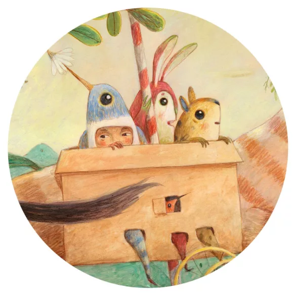 Djeco Obrie puzzle Úžasná cesta, 100 dielov – Wonderful ride