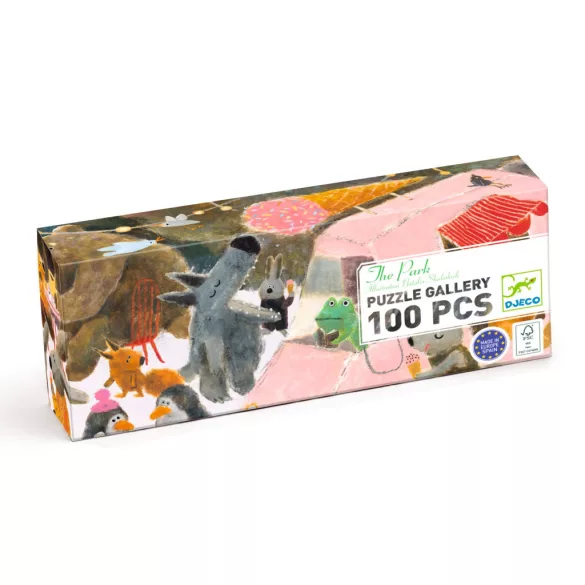 Djeco Umelecké puzzle Zábava v parku 100 dielov - The park