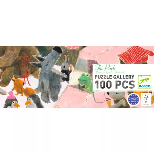 Djeco Umelecké puzzle Zábava v parku 100 dielov - The park
