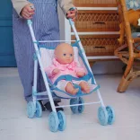 Djeco Pomea bábika Alba s tmavomodrými očami 32 cm – Alba dark blue eyes