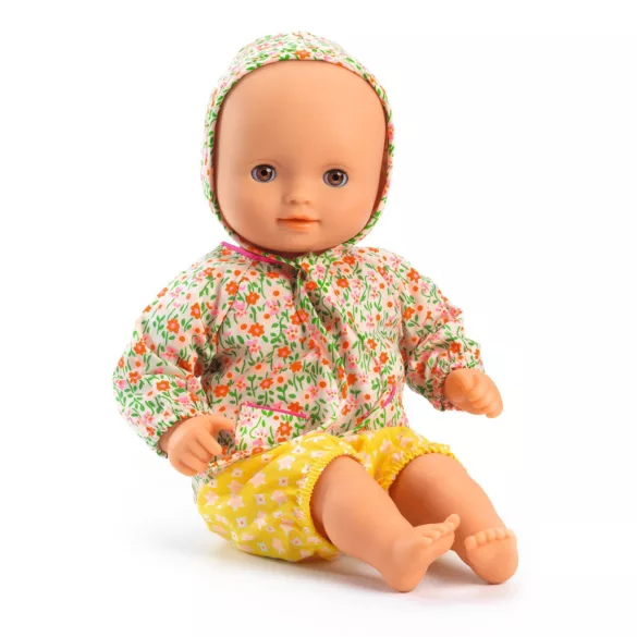 Djeco Pomea bábika Flóra s hnedými očami 32 cm - Flora brown eyes