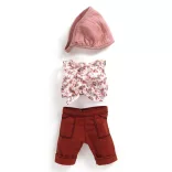 Djeco Pomea doplnkové oblečenie pre bábiku Bordó - Outfit Burgundy
