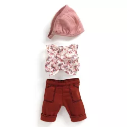   Djeco Pomea doplnkové oblečenie pre bábiku Bordó - Outfit Burgundy