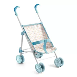 Djeco Pomea Detský kočík modrý 44 cm - Stroller