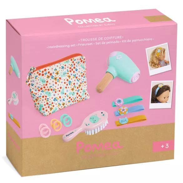 Djeco Pomea Príslušenstvo pre bábiky – starostlivosť o krásu Sada na česanie bábiky – Hairdressing set