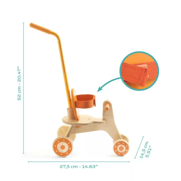 Djeco Hračka bábika príslušenstvo Detská trojkolka - Tricycle