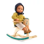 Djeco Pomea Príslušenstvo k bábikám, bábikový nábytok Detská hojdačka – Rocking horse