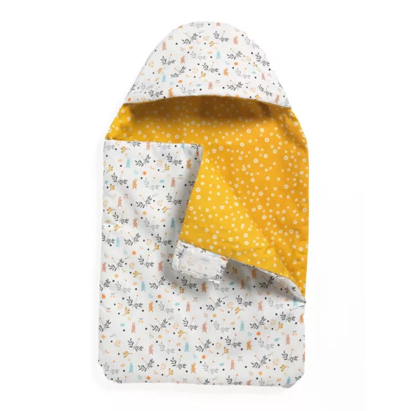 Djeco Pomea Spací vak pre bábiku s motívom zajačikov – Sleep sack Rabbits