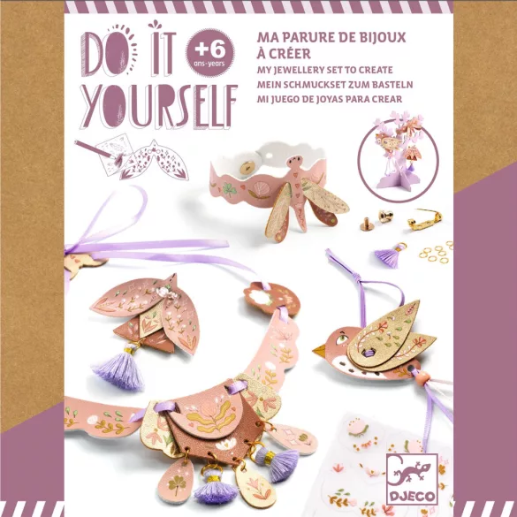 Djeco Design by Urob si sám! Moje elegantné šperky – Miss Rosefinch