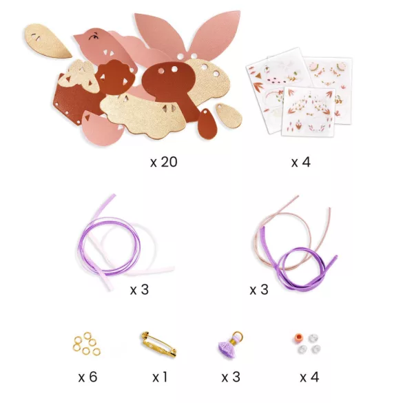 Djeco Design by Urob si sám! Moje elegantné šperky – Miss Rosefinch