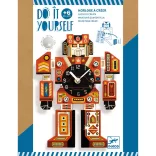 Djeco Design by Urob si sám! Nástenné hodiny do chlapčenskej izby IdőRobi – Robotime
