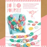 Djeco Design by Csináld magad! Papierová dekorácia z vyšívaných kvetín - Flora