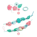 Djeco Design by Csináld magad! Papierová dekorácia z vyšívaných kvetín - Flora