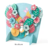 Djeco Design by Csináld magad! Papierová dekorácia z vyšívaných kvetín - Flora