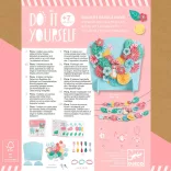 Djeco Design by Csináld magad! Papierová dekorácia z vyšívaných kvetín - Flora