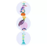 Djeco Design by Urob si sám! Lampa Rajské vtáky - Paradise bird