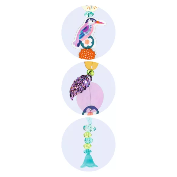 Djeco Design by Urob si sám! Lampa Rajské vtáky - Paradise bird