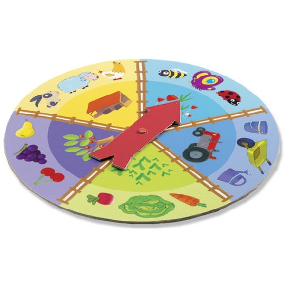 Djeco loto s plochami na rozvíjanie hmatu - Tactilo loto, farm