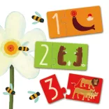 Djeco Párovacie puzzle Čísla - Numbers