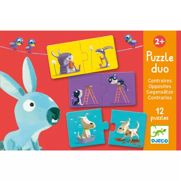 Djeco Párovacie puzzle Protiklady - Opposites