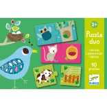 Djeco Párovacie puzzle Kto kde býva - Habitat