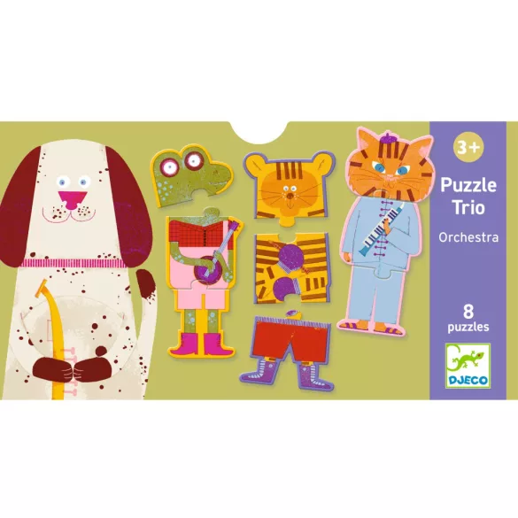 Djeco Trojica puzzle Orchester - Orchestra