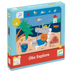   Djeco Vzdelávacia hra na pozorovanie Hľadaj a toč Dobrodružstvo - Eduludo Obs Explore