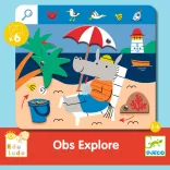 Djeco Vzdelávacia hra na pozorovanie Hľadaj a toč Dobrodružstvo - Eduludo Obs Explore
