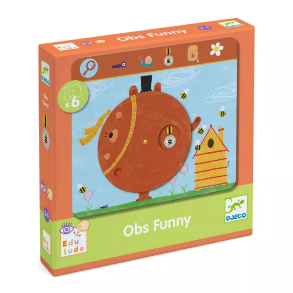 Djeco Vzdelávacia hra na pozorovanie Hľadaj a toč Zábavná - Eduludo Obs Funny