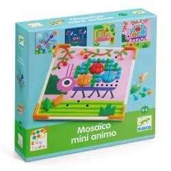   Djeco Mozaika s bodkami Domáce zvieratká – Mosaico Mini Animo