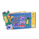 Djeco Trojica puzzle Zvuky džungle 24 dielov - Jungle melody