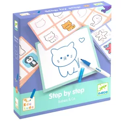   Djeco Kreslenie krok za krokom Zvieracie mláďatá – Eduludo Step by step Babies and Co