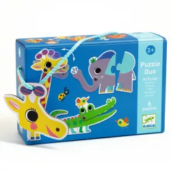 Djeco Párovacie puzzle So slonmi - Articulo Animals