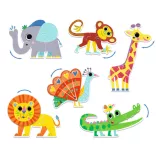 Djeco Párovacie puzzle So slonmi - Articulo Animals