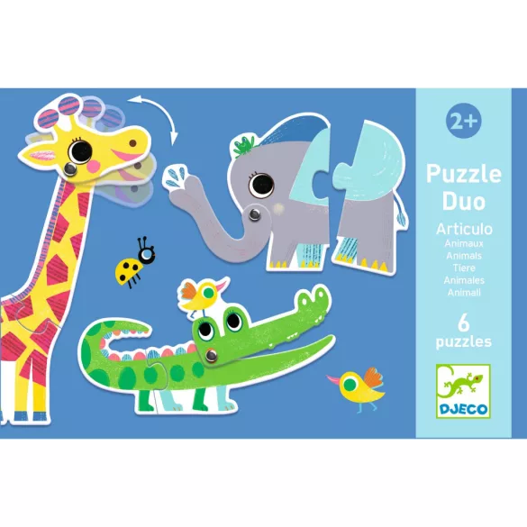 Djeco Párovacie puzzle So slonmi - Articulo Animals