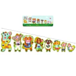 Djeco Skladacie puzzle „Veľkí a malí na farme“, 16 dielov – Big and small on the farm
