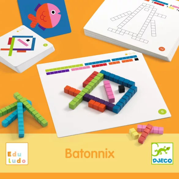 Djeco Vzdelávacia hra Sieť meracích tyčí - Eduludo Batonnix