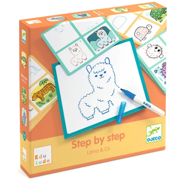 Djeco Eduludo Kreslenie krok za krokom Vzory – Eduludo Step by Step Lama & Co