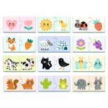 Djeco Párovacie puzzle Farby 24 ks - Colours