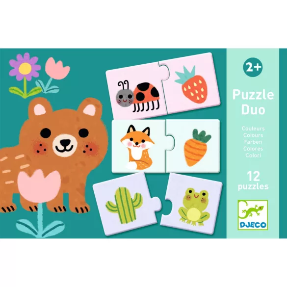 Djeco Párovacie puzzle Farby 24 ks - Colours
