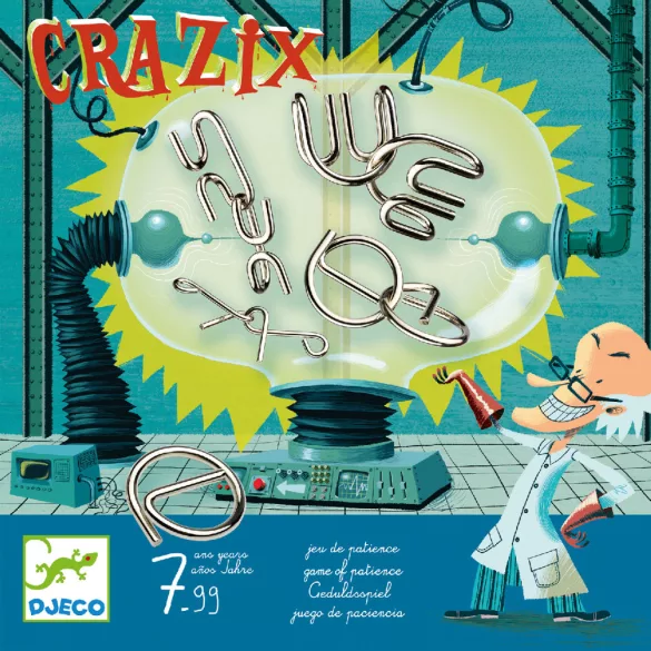 Djeco Logická hra Kovové zámky – Crazix