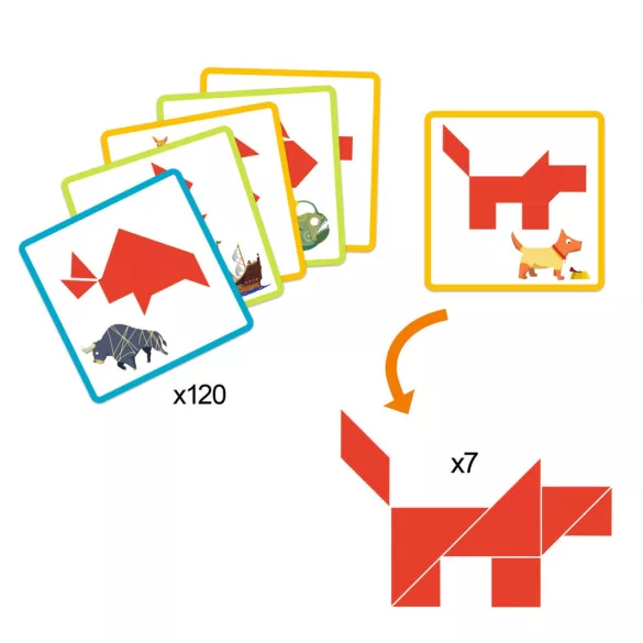 Djeco Logická hra – Tangram