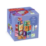 Djeco skladacie kocky pyramída – 10 nature & animal blocks