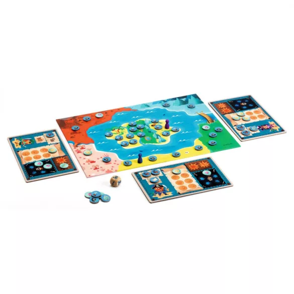 Djeco strategická zbieracia stolová hra - Pirat Island