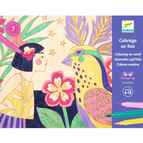Djeco Design by Umelecká dielňa Dievčatká na vyfarbenie – Sweet girls